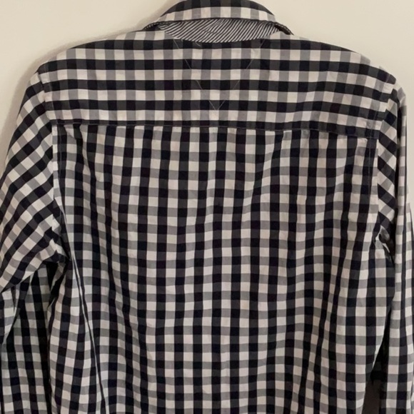 Tommy Hilfiger Black and White Gingham Casual Shirt - Picture 4 of 4